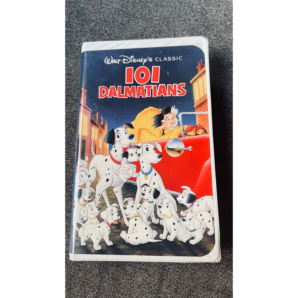 Disney 101 Dalmatians VHS Kids OS Blue The Classics Black Diamond 1263